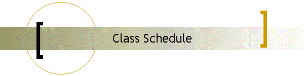 Class Schedule
